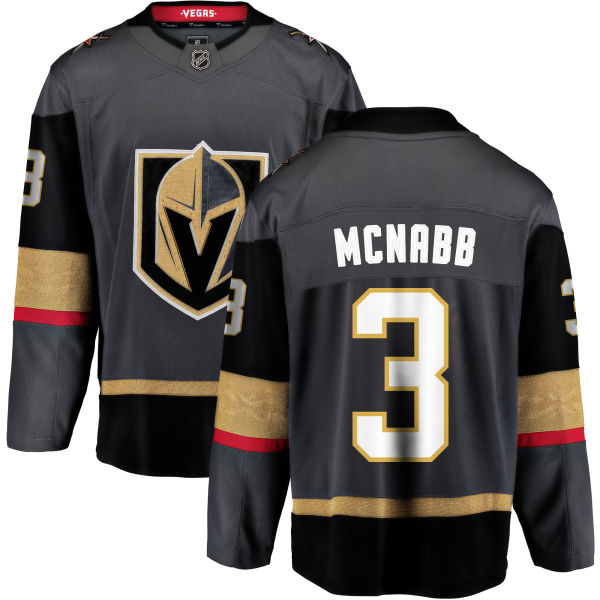 Men Vegas Golden Knights 3 Mcnabb Fanatics Branded Breakaway Home Gray Adidas NHL Jersey
